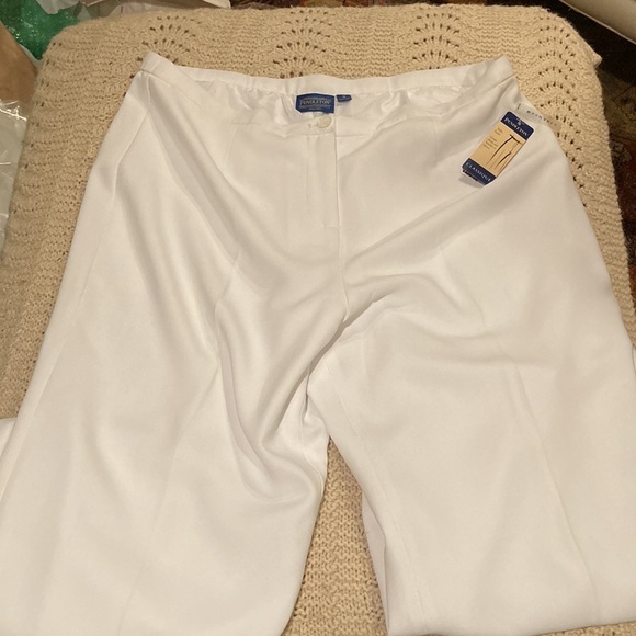 Pendleton NWT lined white classic trousers sz 18 perfect cruise wear pool party - Picture 5 of 12